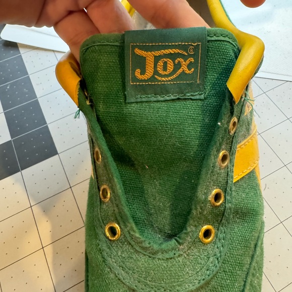 vintage 70s green, Yellow JOX kids' SNEAKERS vintage 6.5 in women’s - Picture 9 of 9